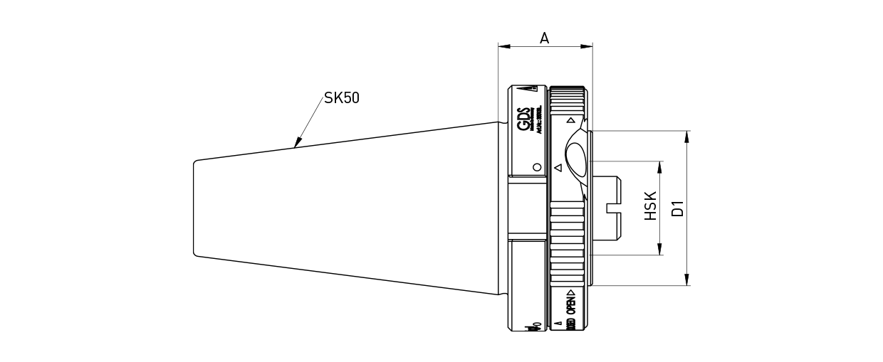 Adapter SK50 auf HSK32/HSK40