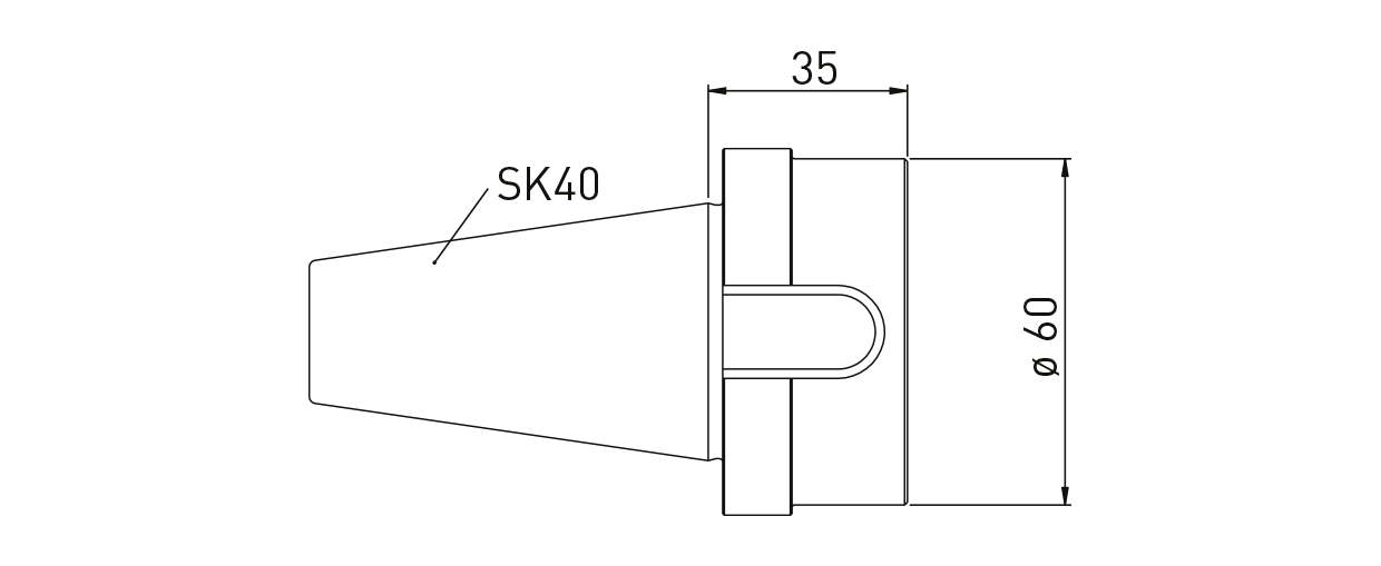 Adapter SK40 auf Saacke Kurzkegel