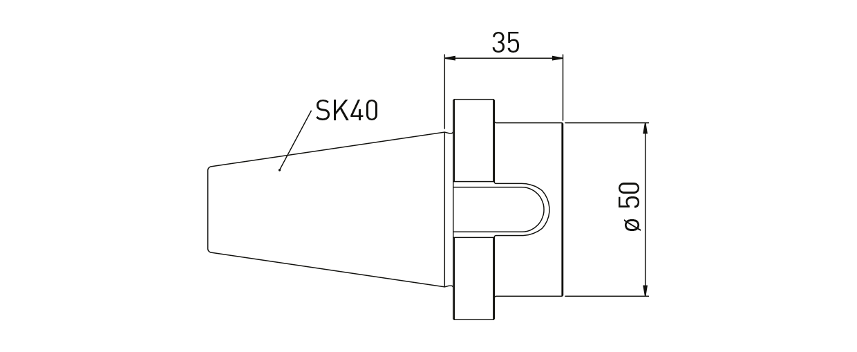 Adapter SK40 on Strausak Promat